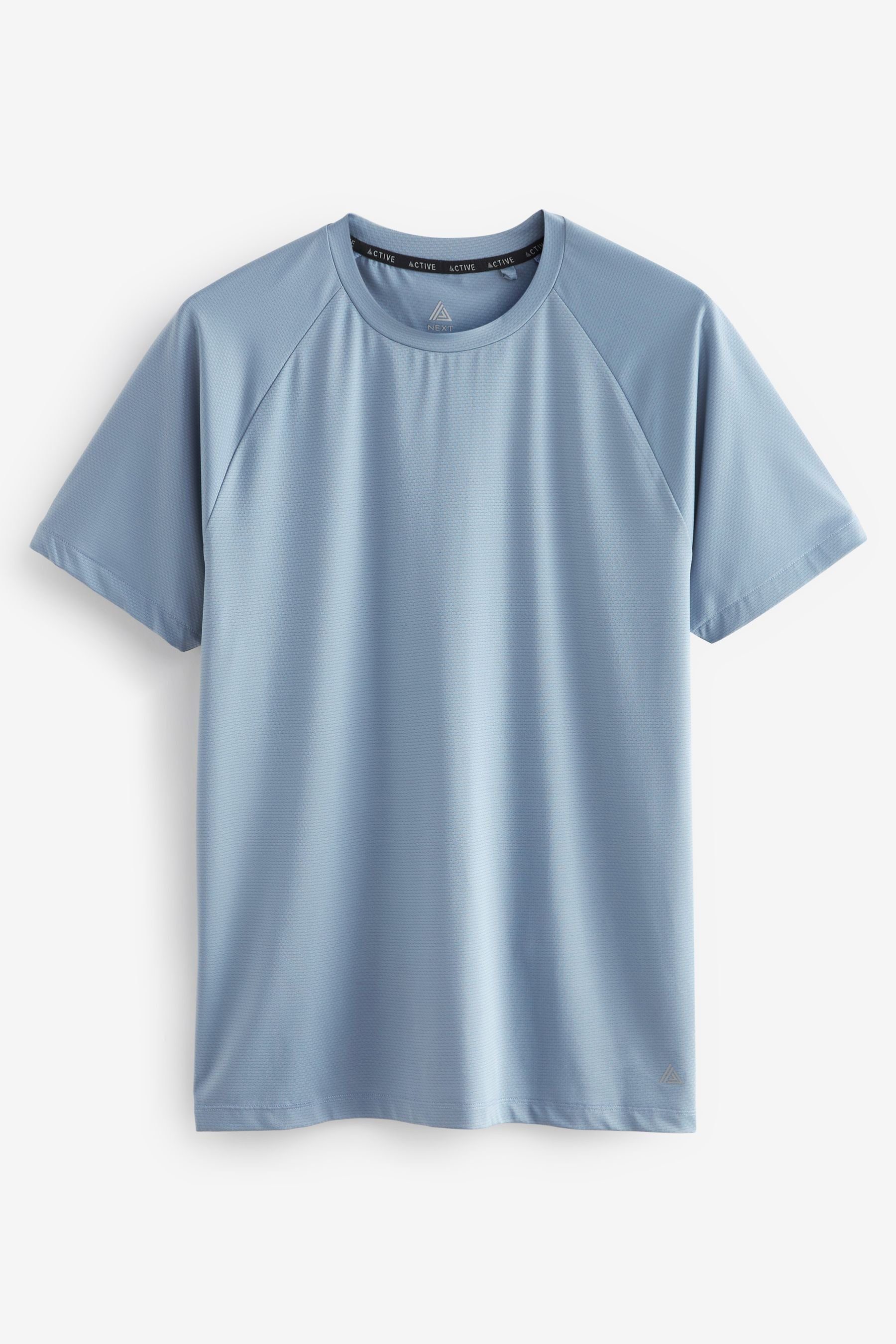 Next Trainingsshirt Active Gym & Training Strukturiertes T-Shirt (1-tlg) Blue