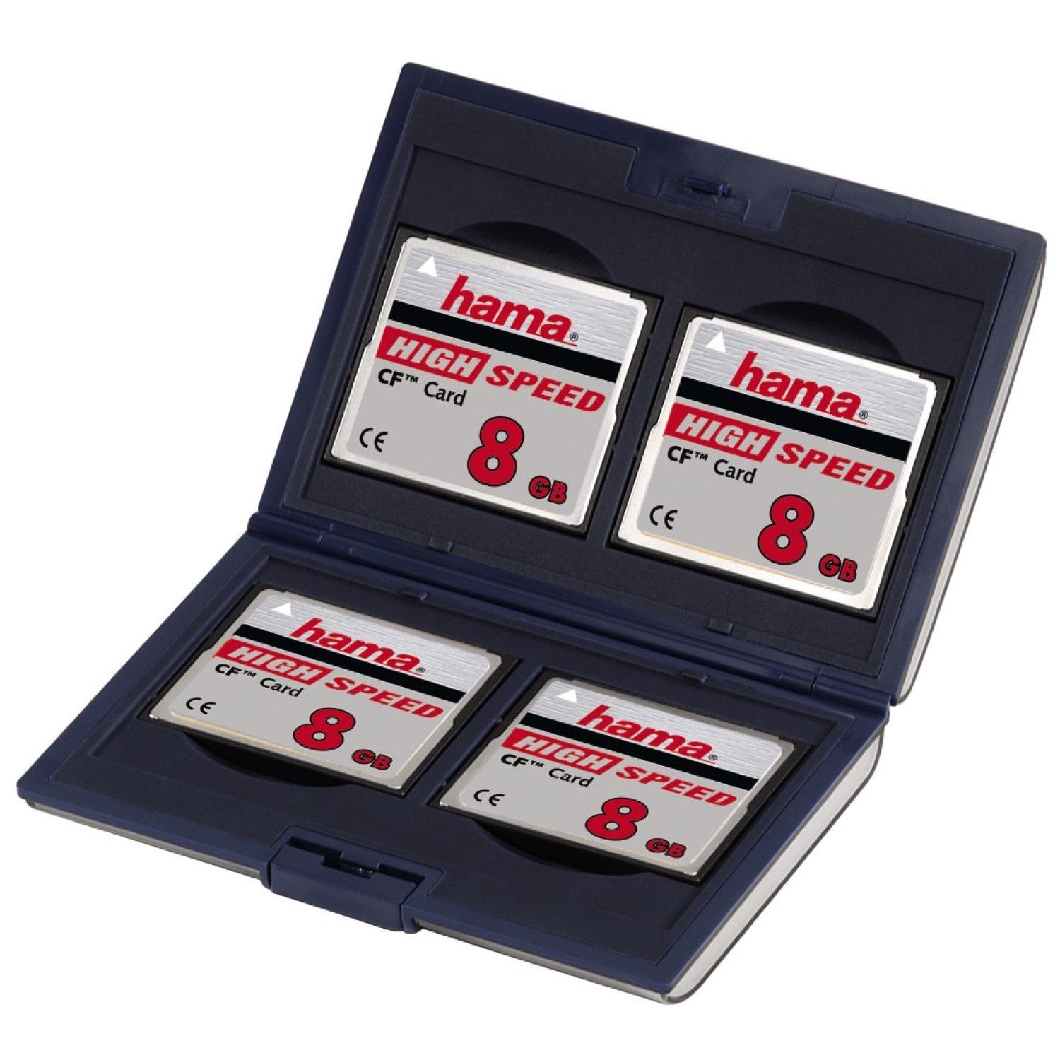 Zubehörinnenraumaufteilung, Speicherkarten-Etui Karte 4x II Tasche Hama I CF Compact-Flash Box Case Etui Fancy,