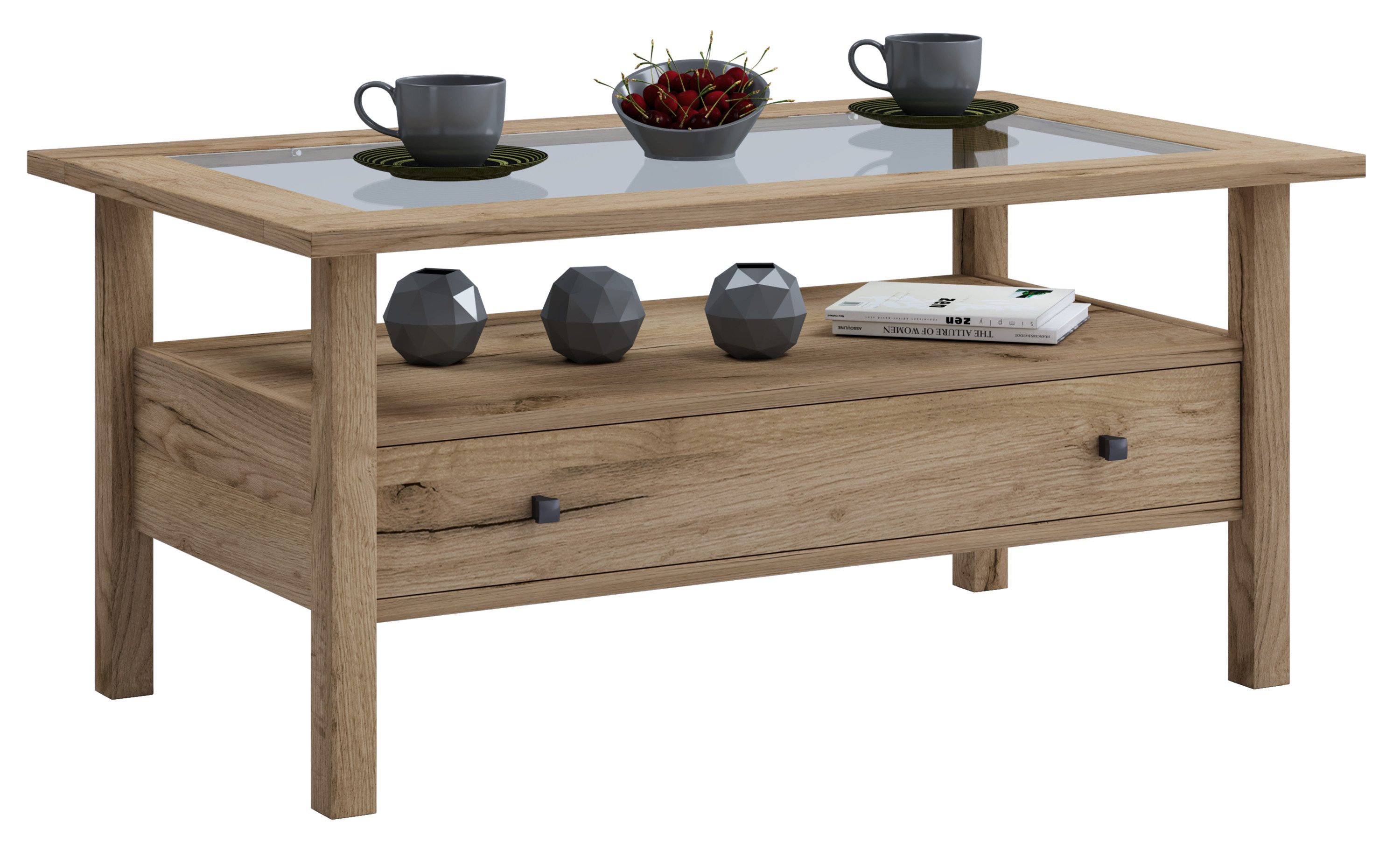 VCM Couchtisch Holz Sofatisch Couchtisch Schublade günstig online kaufen