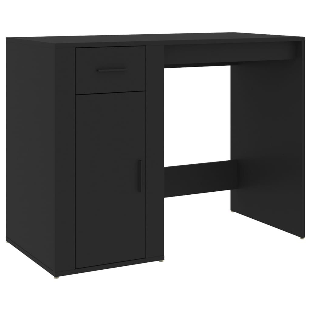 cm Schreibtisch Schwarz 100x49x75 furnicato Holzwerkstoff