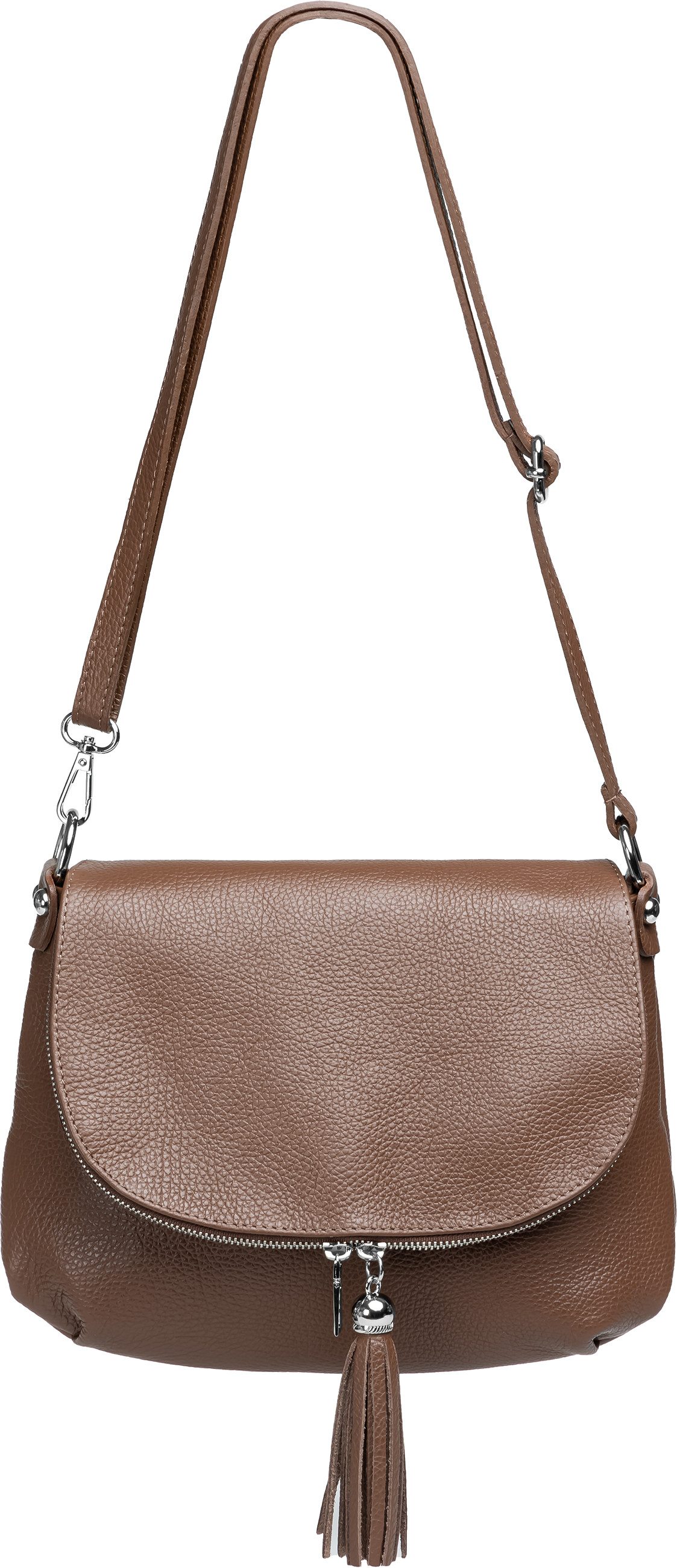 Umhängetasche Klassische Damen Leder Handtasche - CLASSIC LINE - Modell No.810