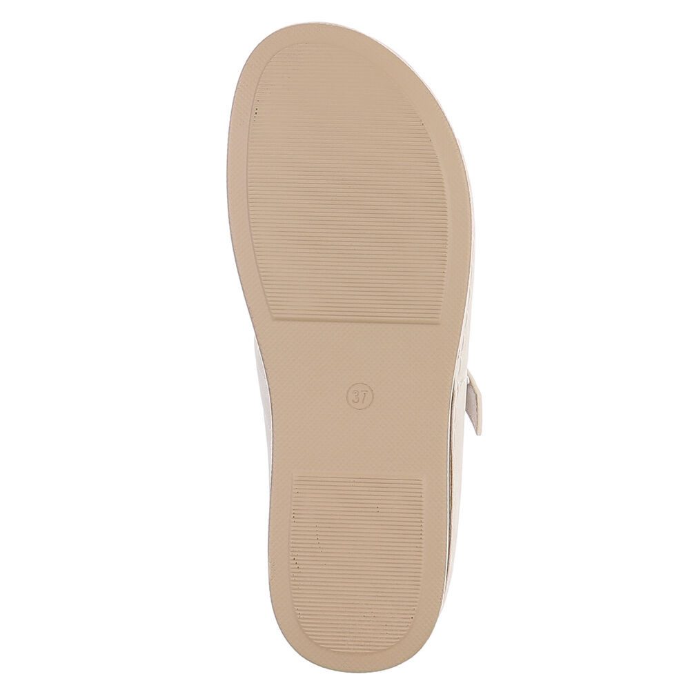 Ital-Design Damen Keilsandale mit Schnalle und Komfortfußbett Pantolette (91849245) Keilabsatz/Wedge Keilsandaletten in Gold