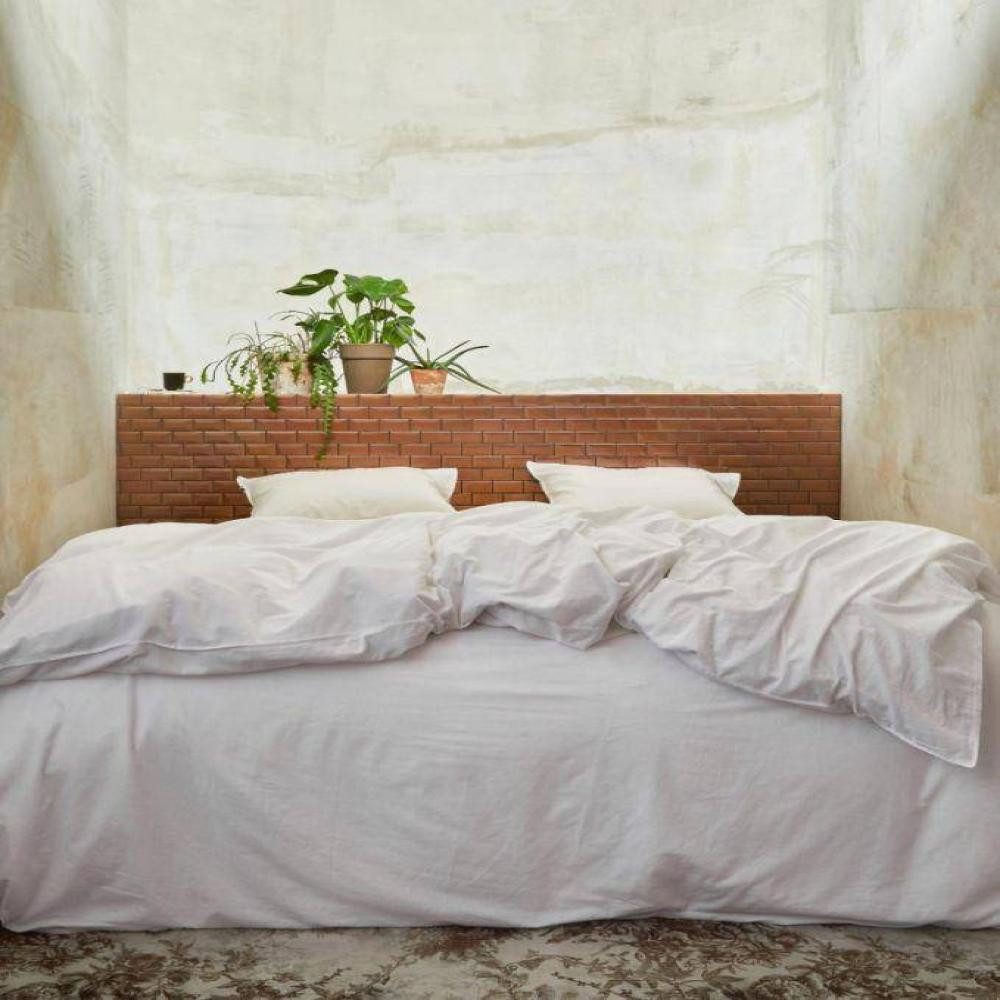 Essenza Bettwäsche Guy White 135 x 200 cm + 80 x 80 cm, Renforcé, 2 teilig