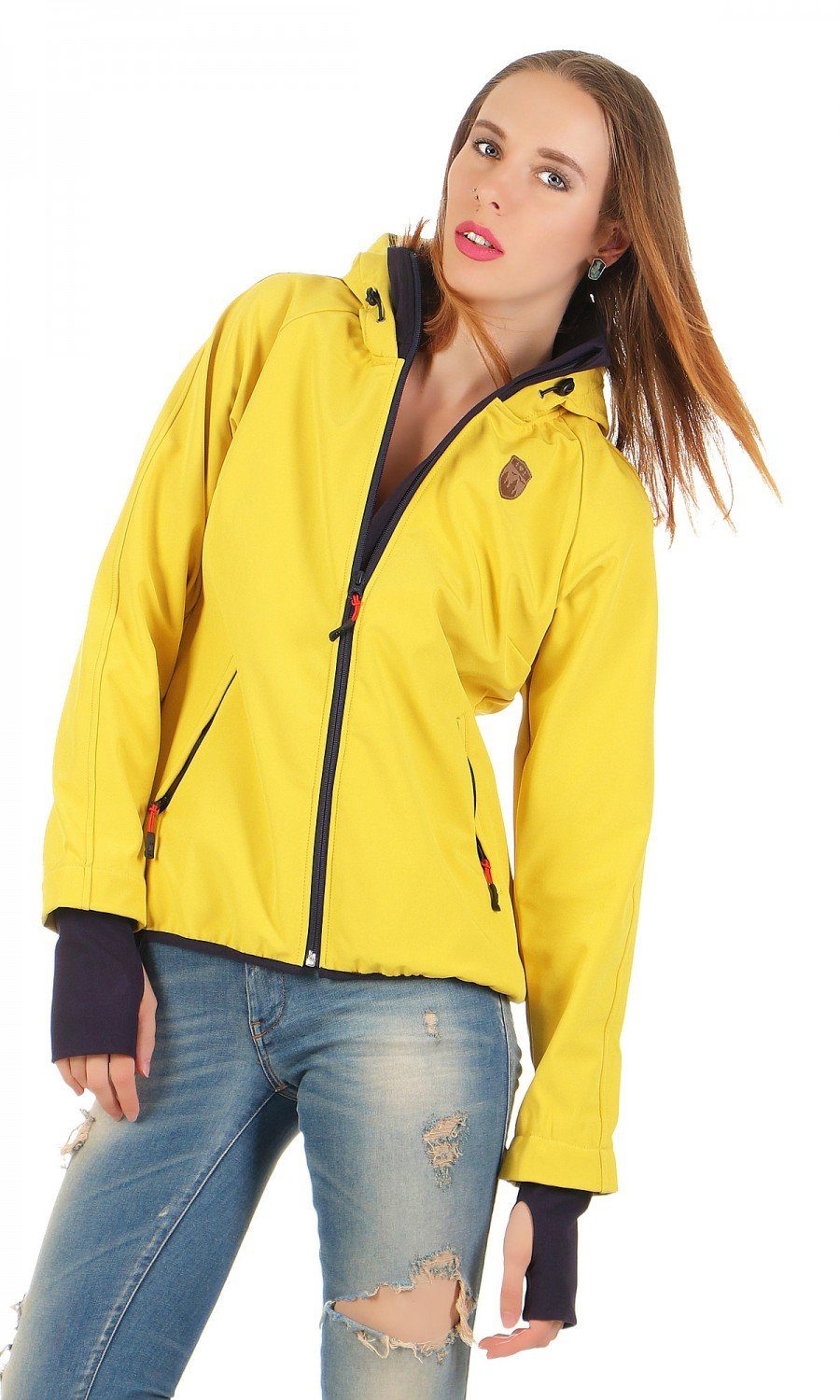 Blutsgeschwister Softshelljacke Blutsgeschwister Cosy Rainstorm Survival Zip Damen Jacke