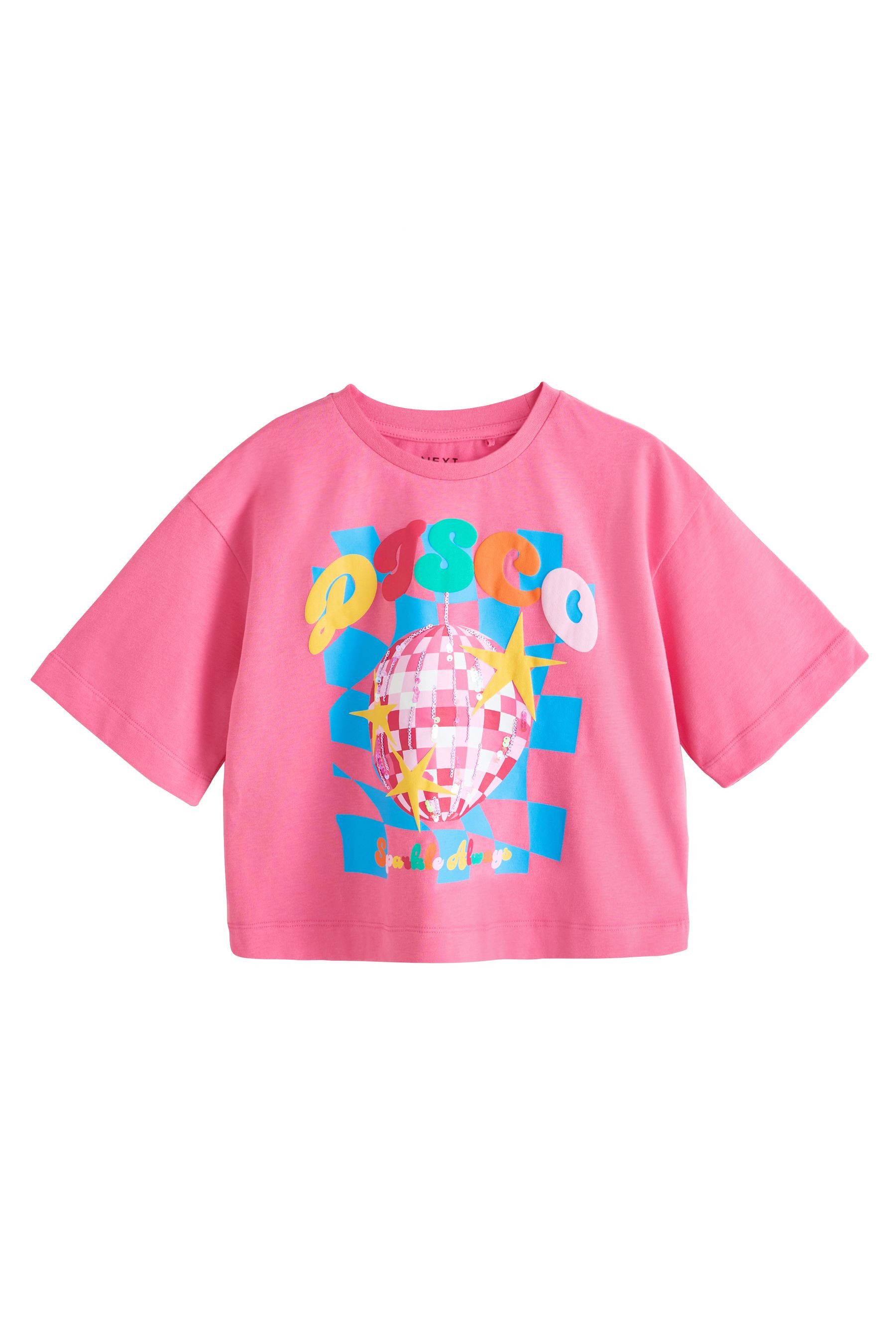 Next Paillettenshirt T-Shirt mit Pailletten (1-tlg)