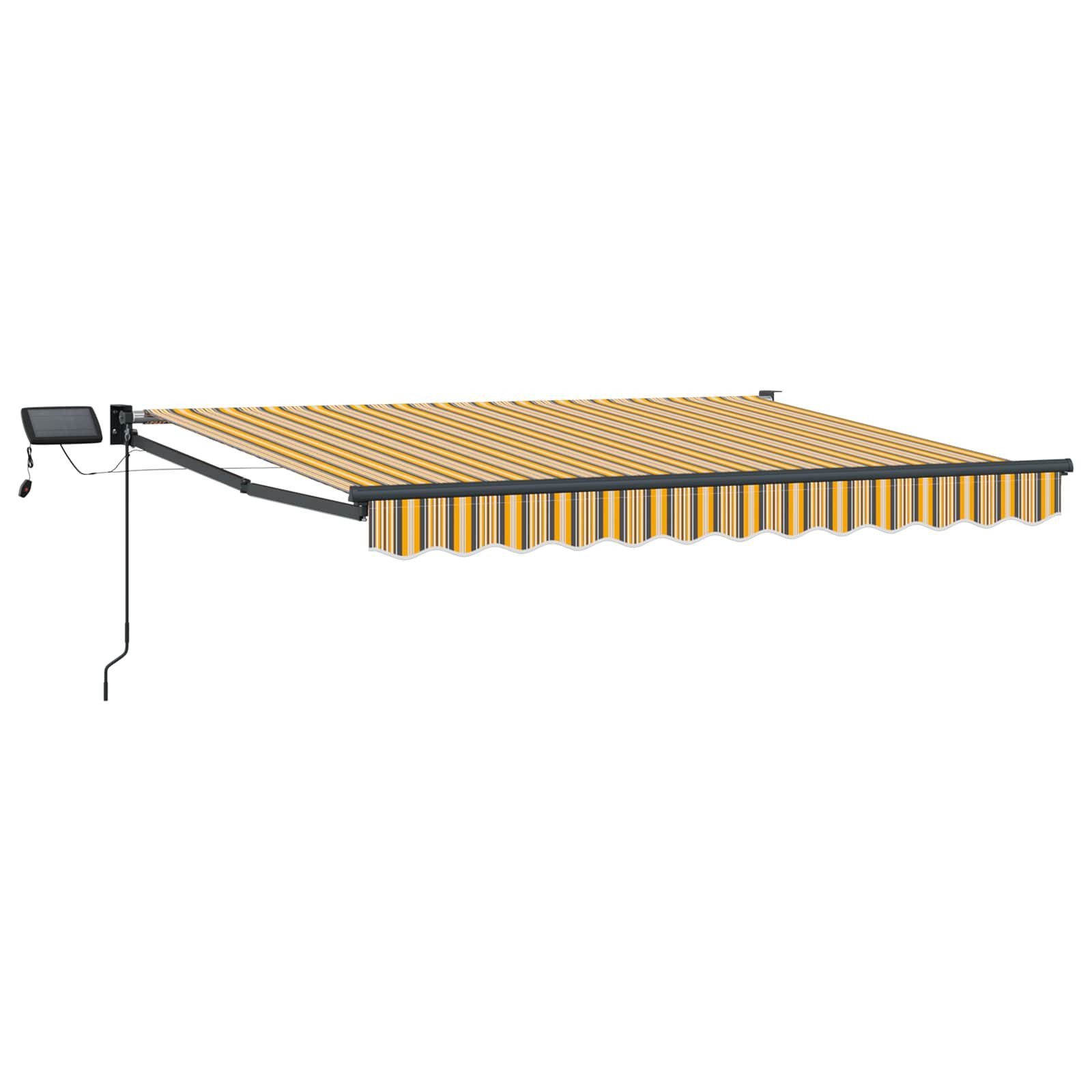 vidaXL Markise Manuelle Gelenkarmmarkise mit LEDs 3 x 2 m (1-St)