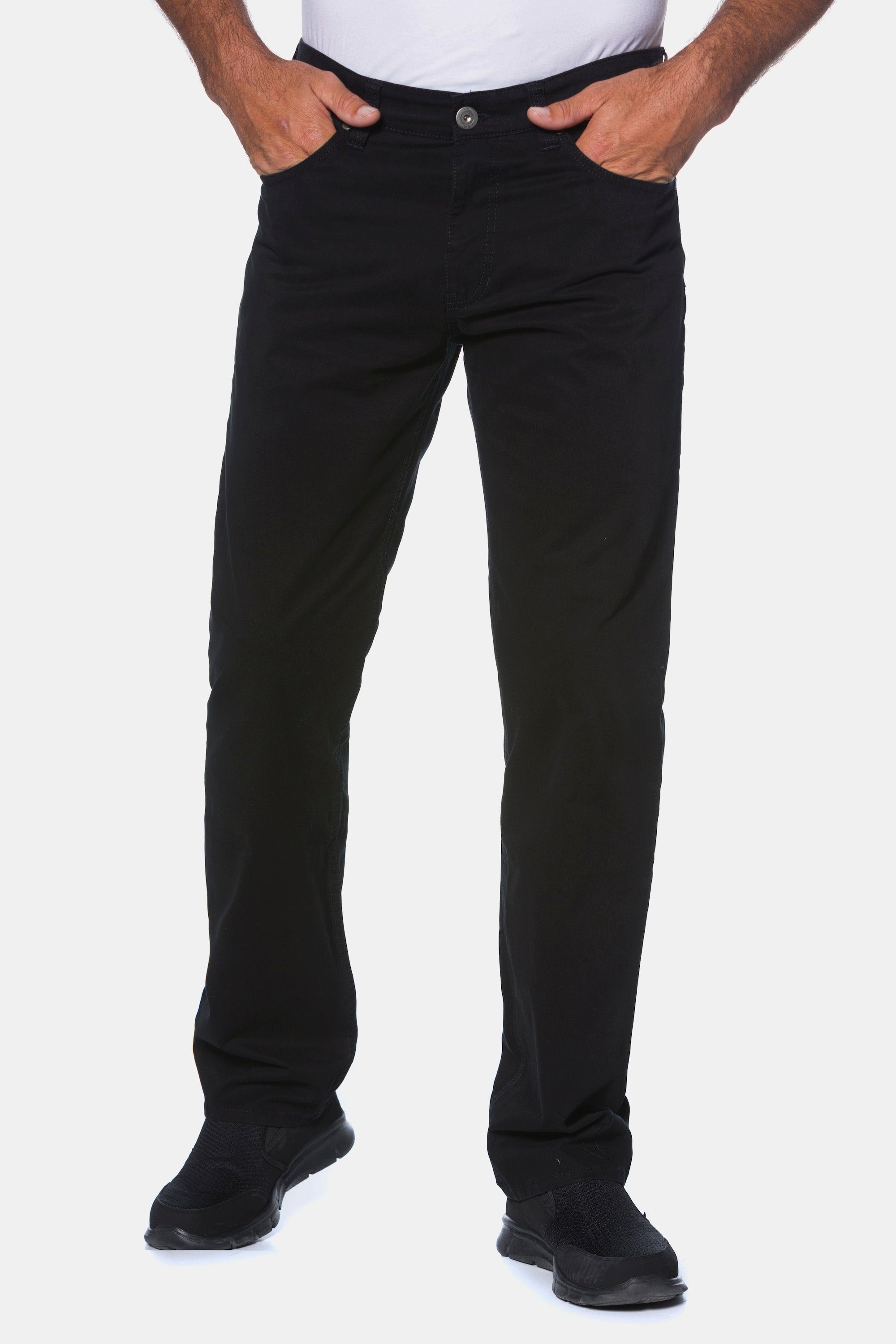 JP1880 5-Pocket-Jeans Twillhose Superblack-Färbung Komfortbund