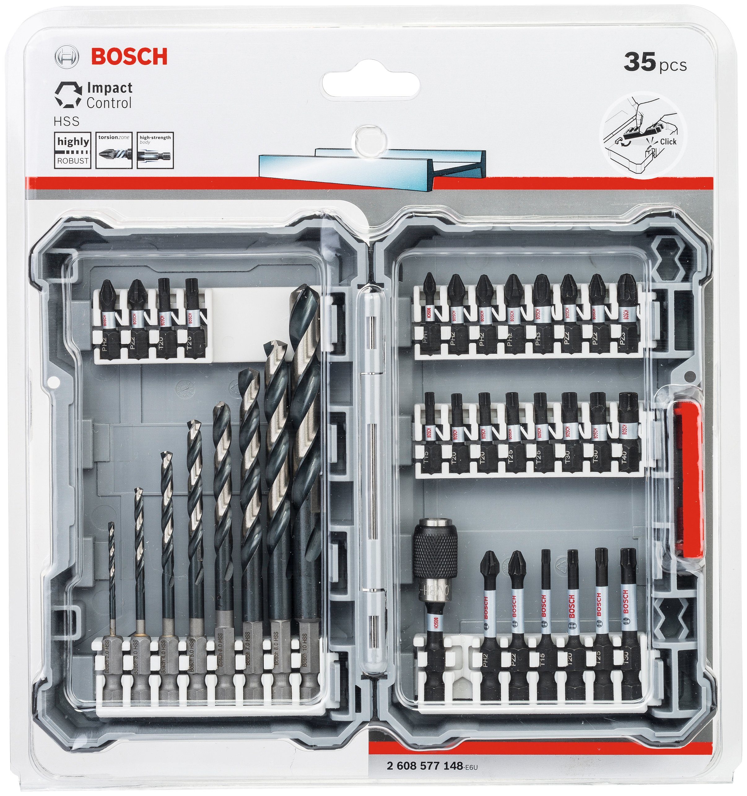 Bosch Professional Bohrer- und Bitset Control, Impact 35-St