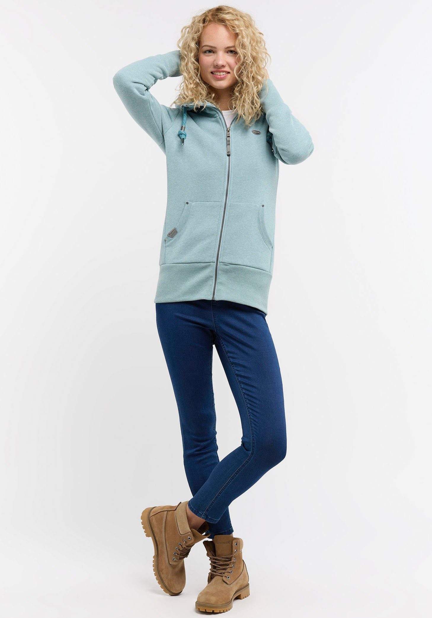 stone Kapuzensweatjacke blue Ragwear ZIP NESKA