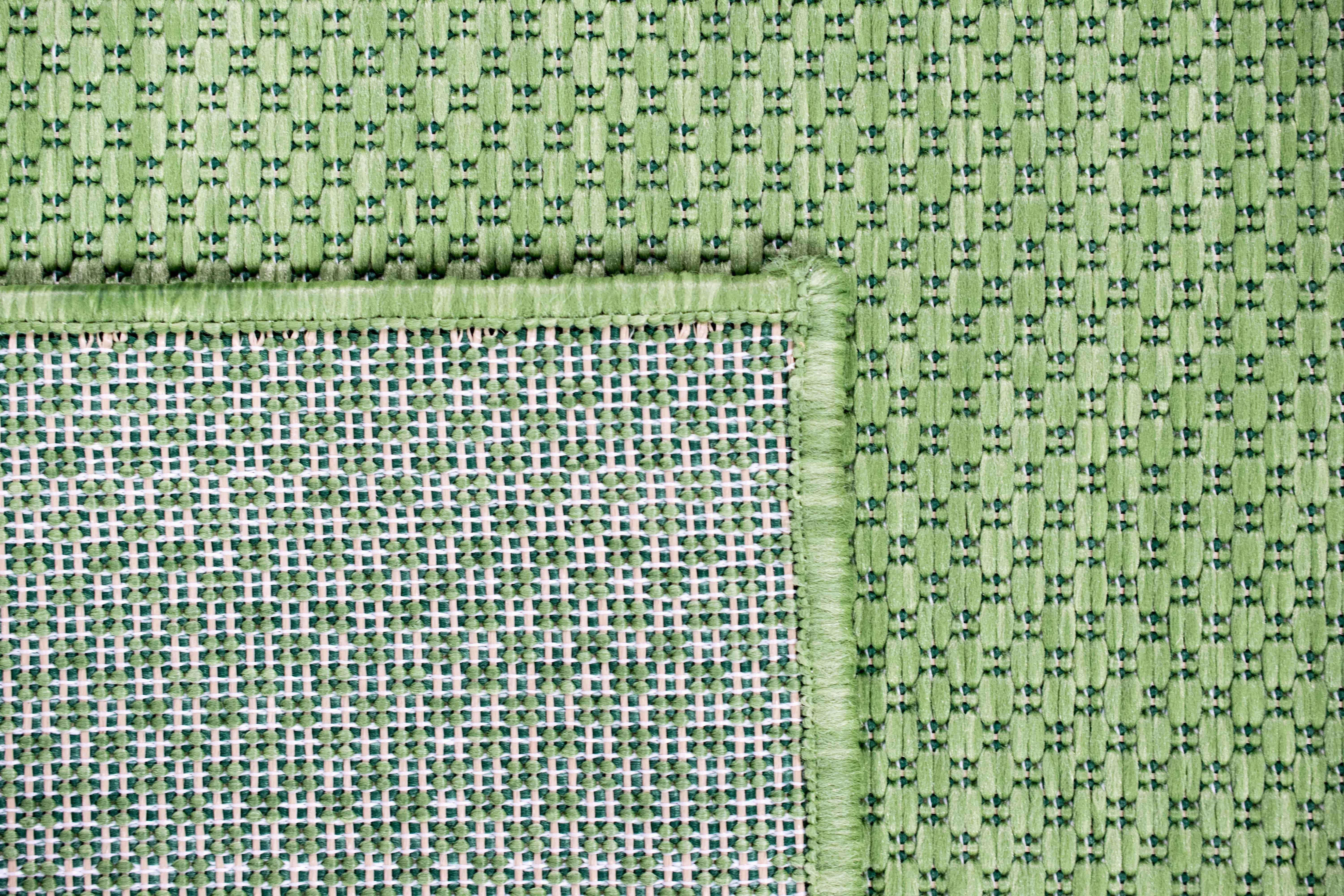 & grün, Sisal Unifarben Höhe: mm 8 Teppich Teppich Läufer Outdoor Indoor Carpetia, Flur Balkon in Terrasse Küche Optik rechteckig,