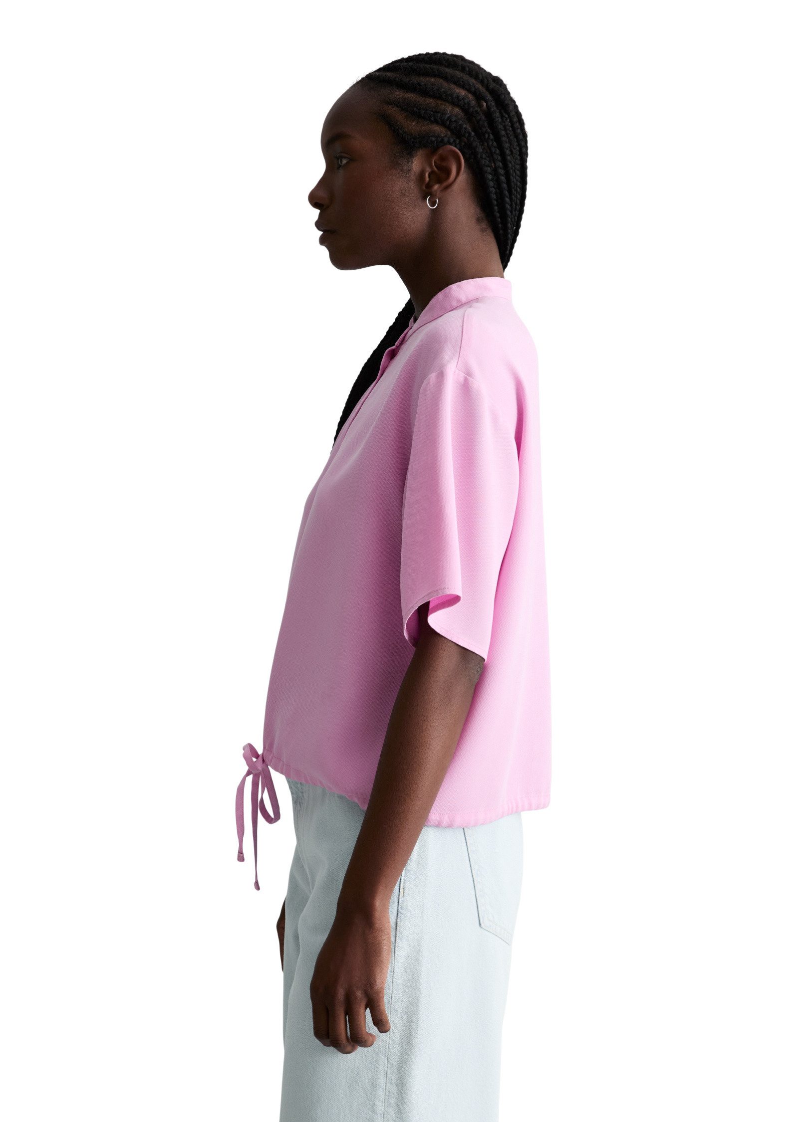 Marc O'Polo DENIM Kurzarmbluse aus TENCEL™ Lyocell
