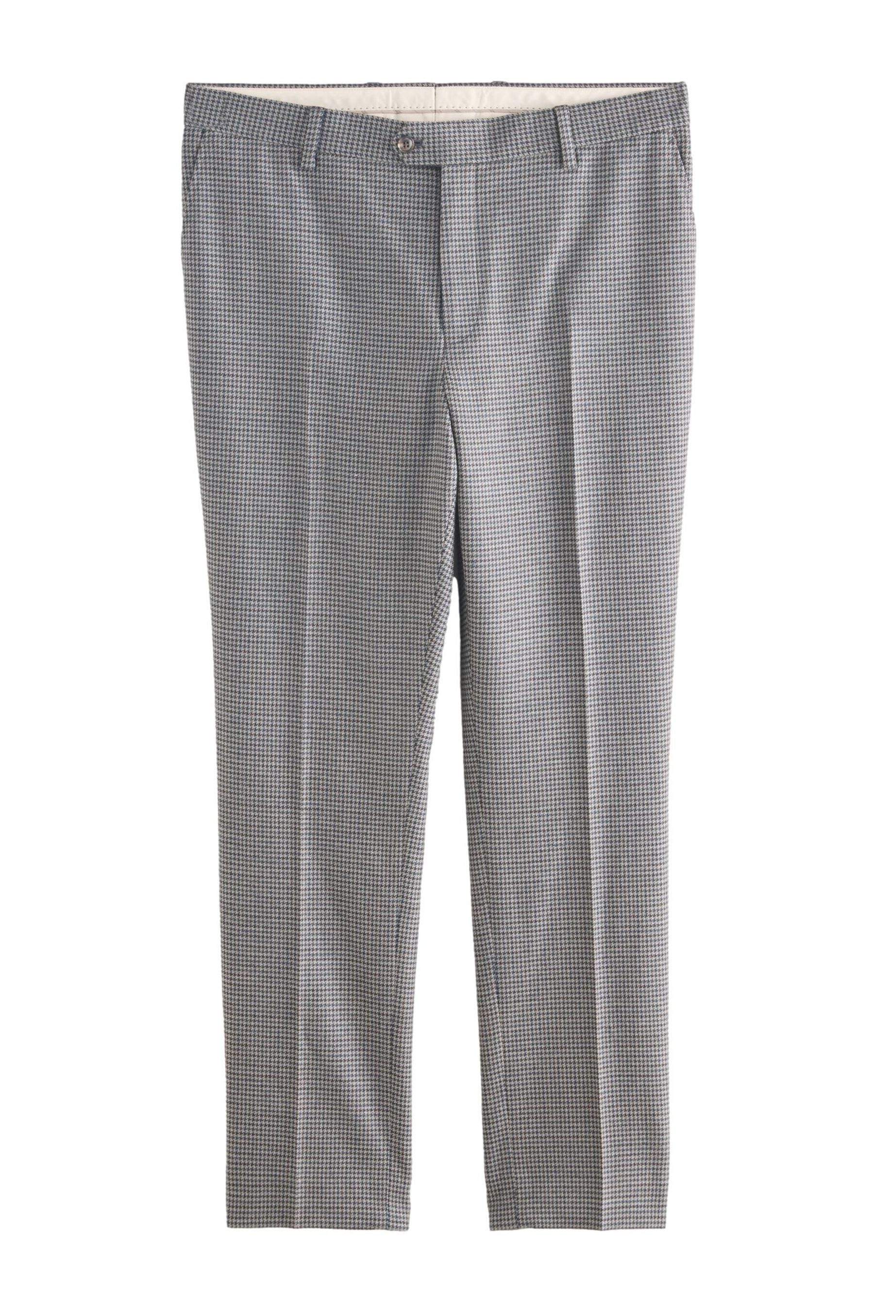 Anzughose Slim fit Anzughose mit Hahnentrittmuster