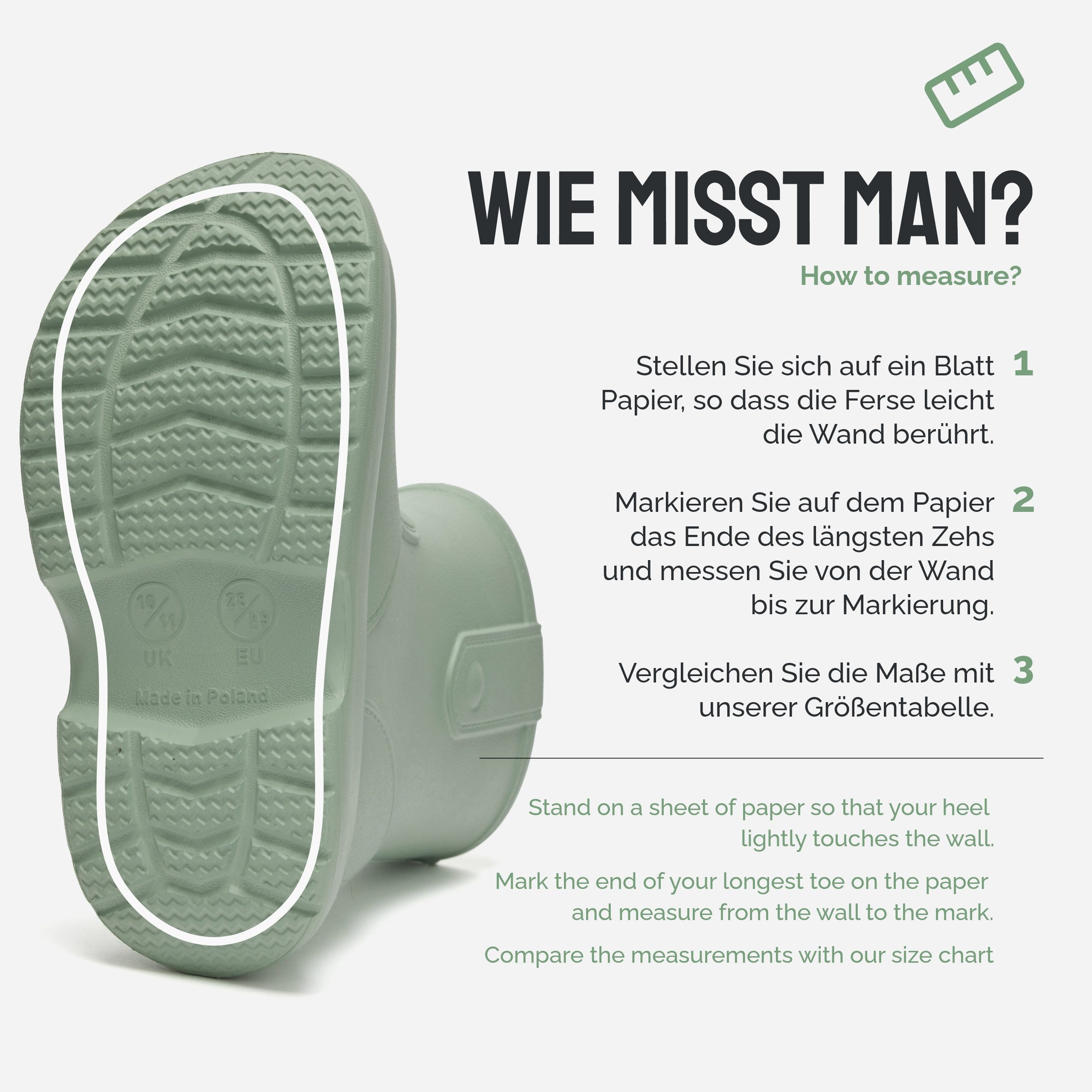 Ladeheid x Camminare Kinder aus leichtem EVA wasserdicht mit Design LA-CA-18 Gummistiefel