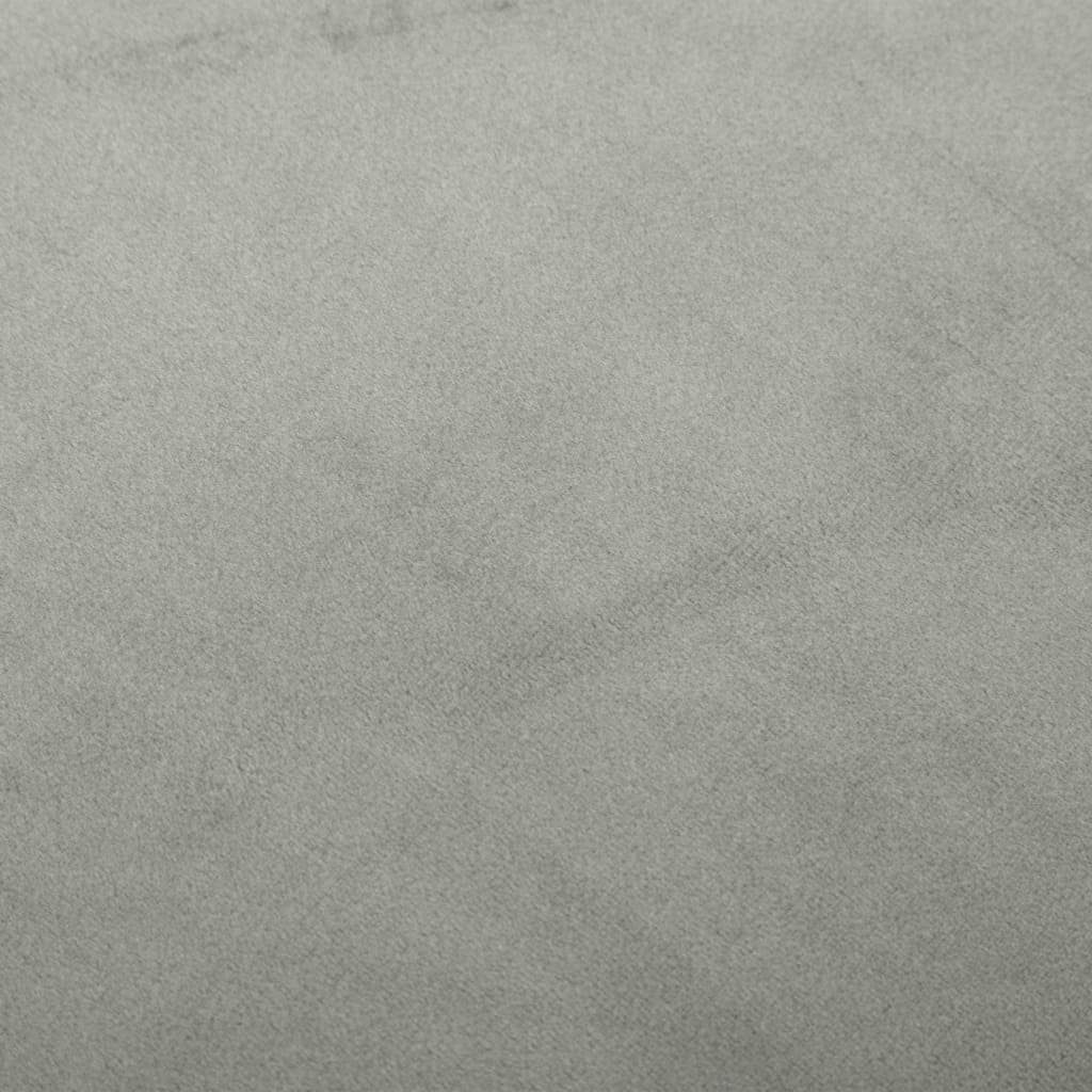 vidaXL Schaukelstuhl Schaukelstuhl Grau Samt (1 St)