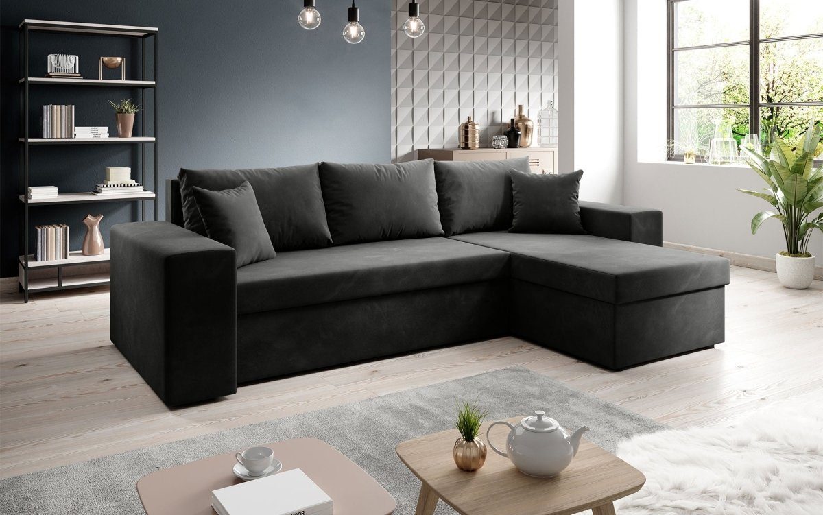Luxusbetten24 Schlafsofa Designer Sofa Denver, mit Stauraum und Schlaffunkt günstig online kaufen