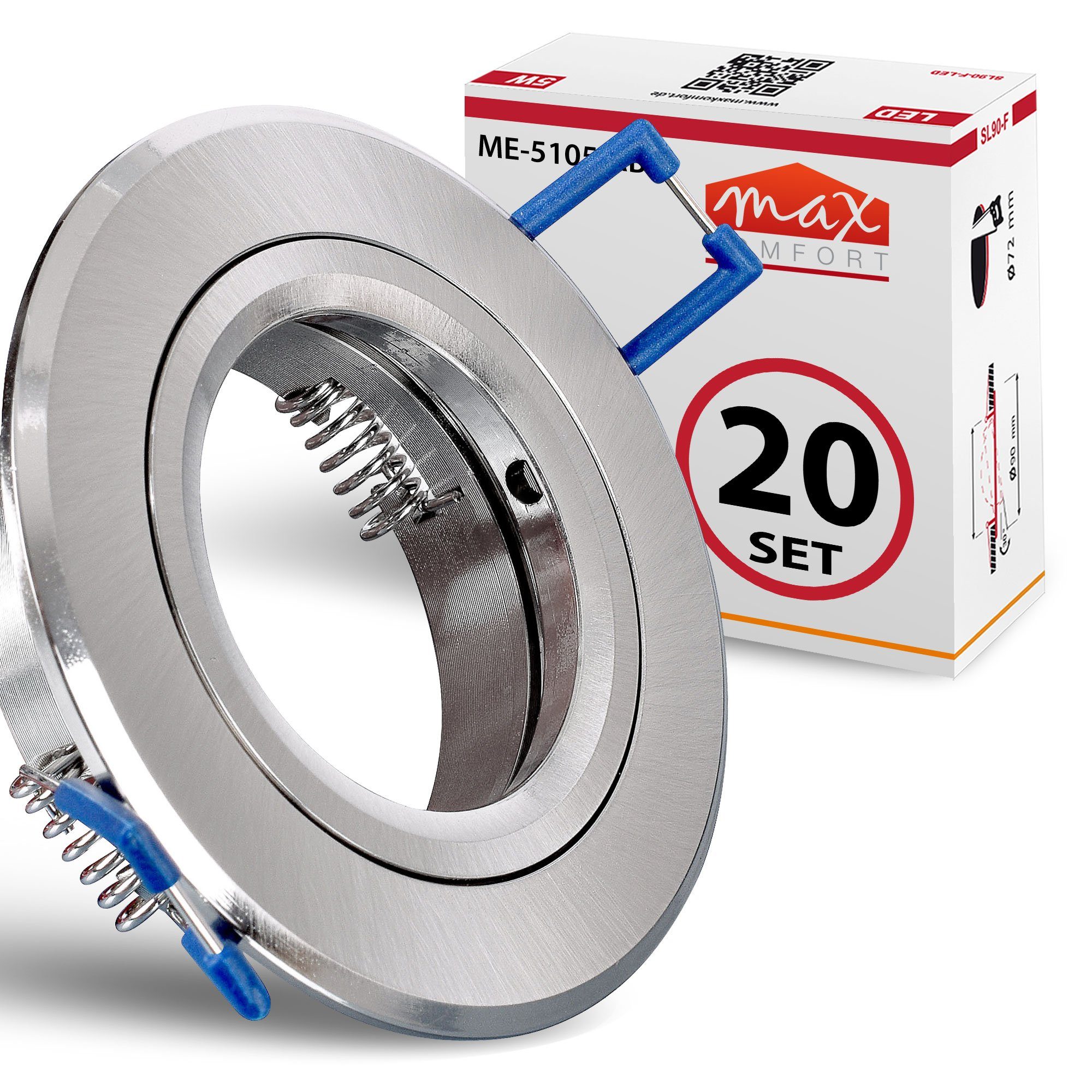 Maxkomfort Einbauleuchte Einbaustrahler 5105, ohne Leuchtmittel, günstig online kaufen