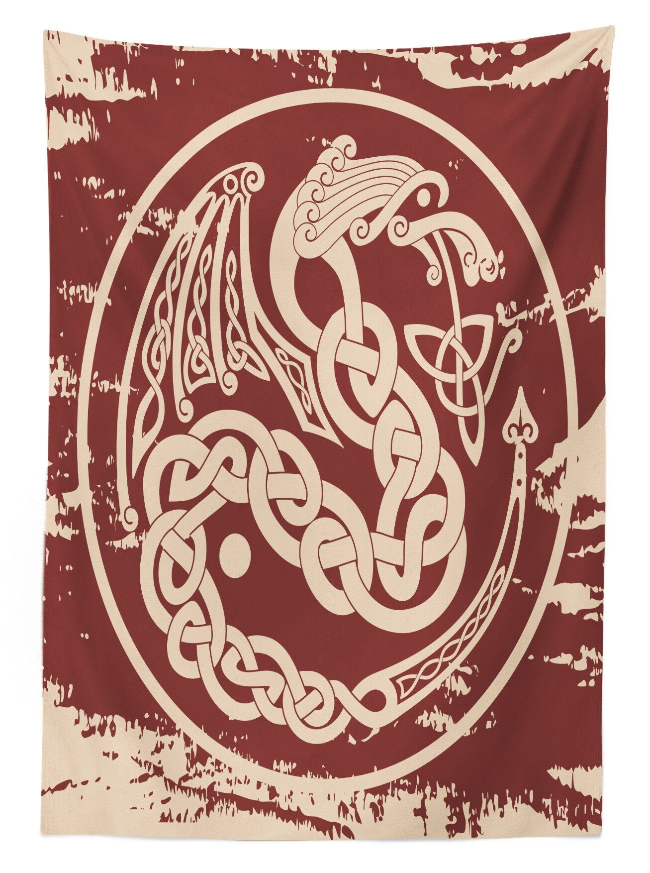 Waschbar den Tischdecke Dragon Celtic Bereich Bicolor Myth Farben, Abakuhaus Farbfest Klare geeignet Außen Für