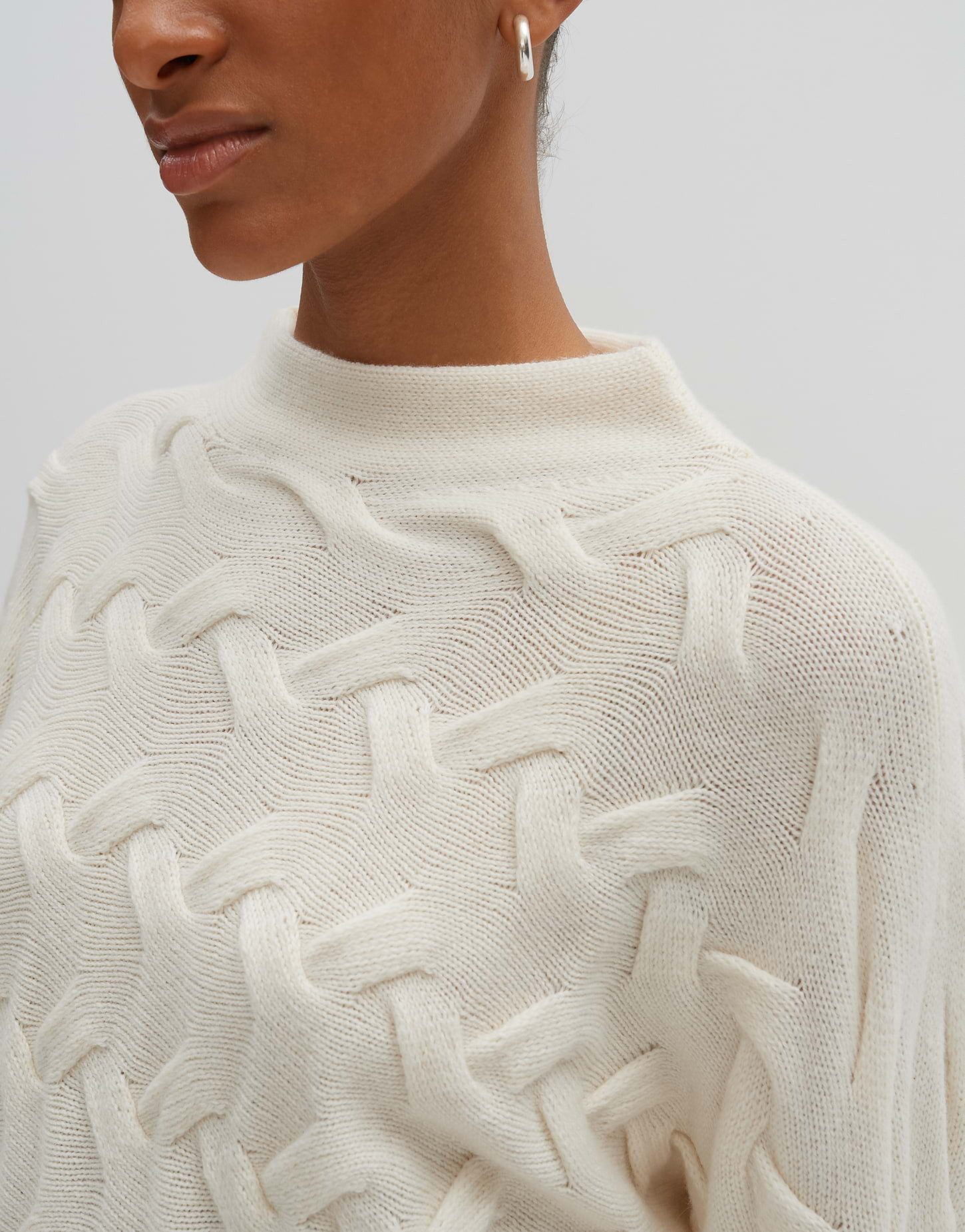 someday Strickpullover Zopfstrickpullover TELUNA Loose aus Wollmix