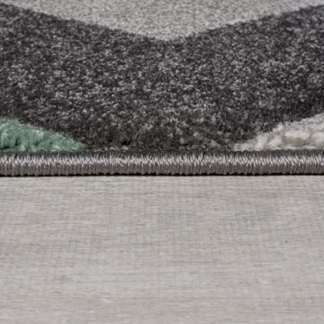 Teppich Pflegeleichter Teppich NIDD RUTH, Moderne Geometrie, KADIMA DESIGN, Rechteckig, Höhe: 12 mm
