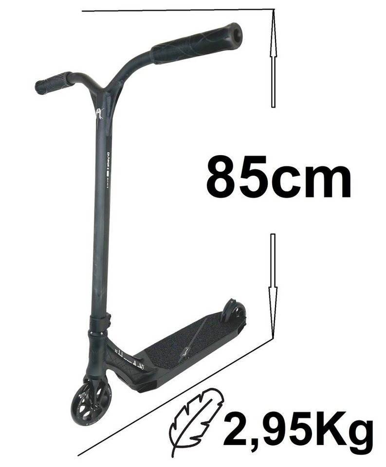 Thumbnail - Ethic DTC Stuntscooter Ethic DTC Erawan V2 M Stunt-Scooter H=85cm 2,95kg Schwarz