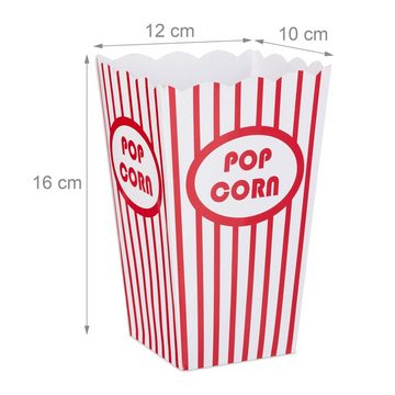 relaxdays Snackschale Popcorntüten 48 Stück, Pappe
