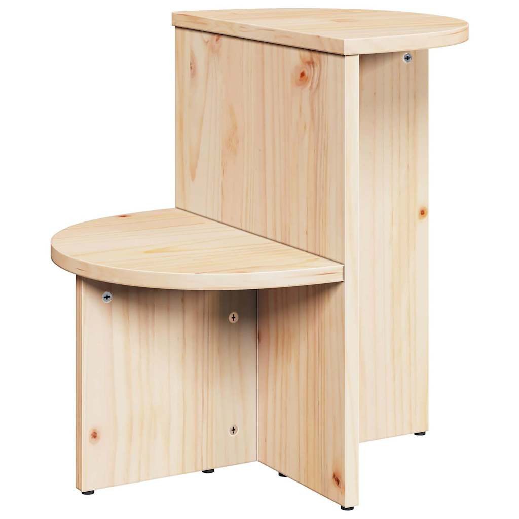 vidaXL Couchtisch Couchtisch Natur 50 x 40 x 50 cm Massivholz Kiefer (1-St)