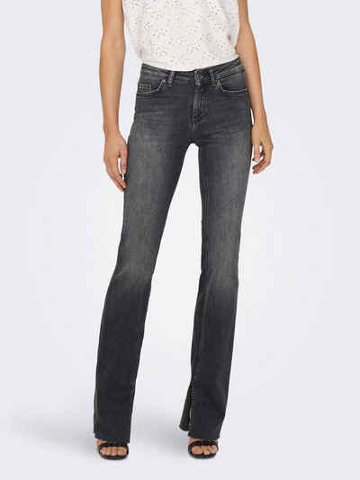 ONLY Bootcut-Jeans ONLBLUSH HW SLIT FLR RAW DNM