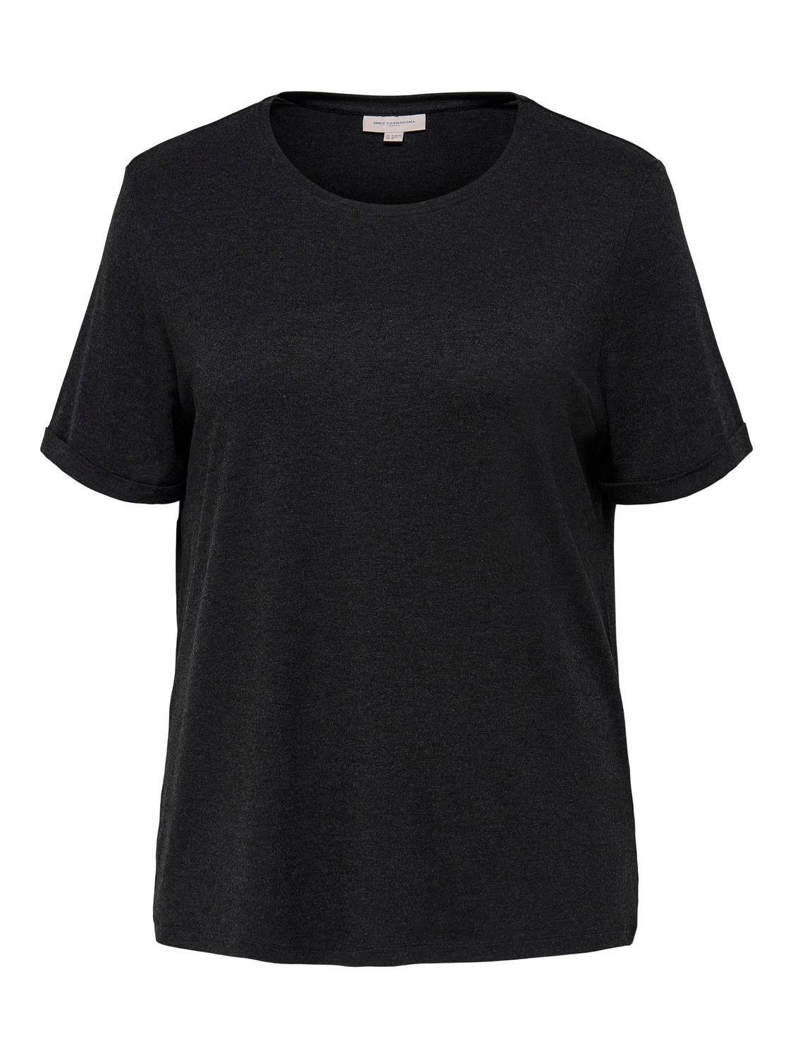 ONLY CARMAKOMA T-Shirt CARMOSTER S/S FOLD günstig online kaufen