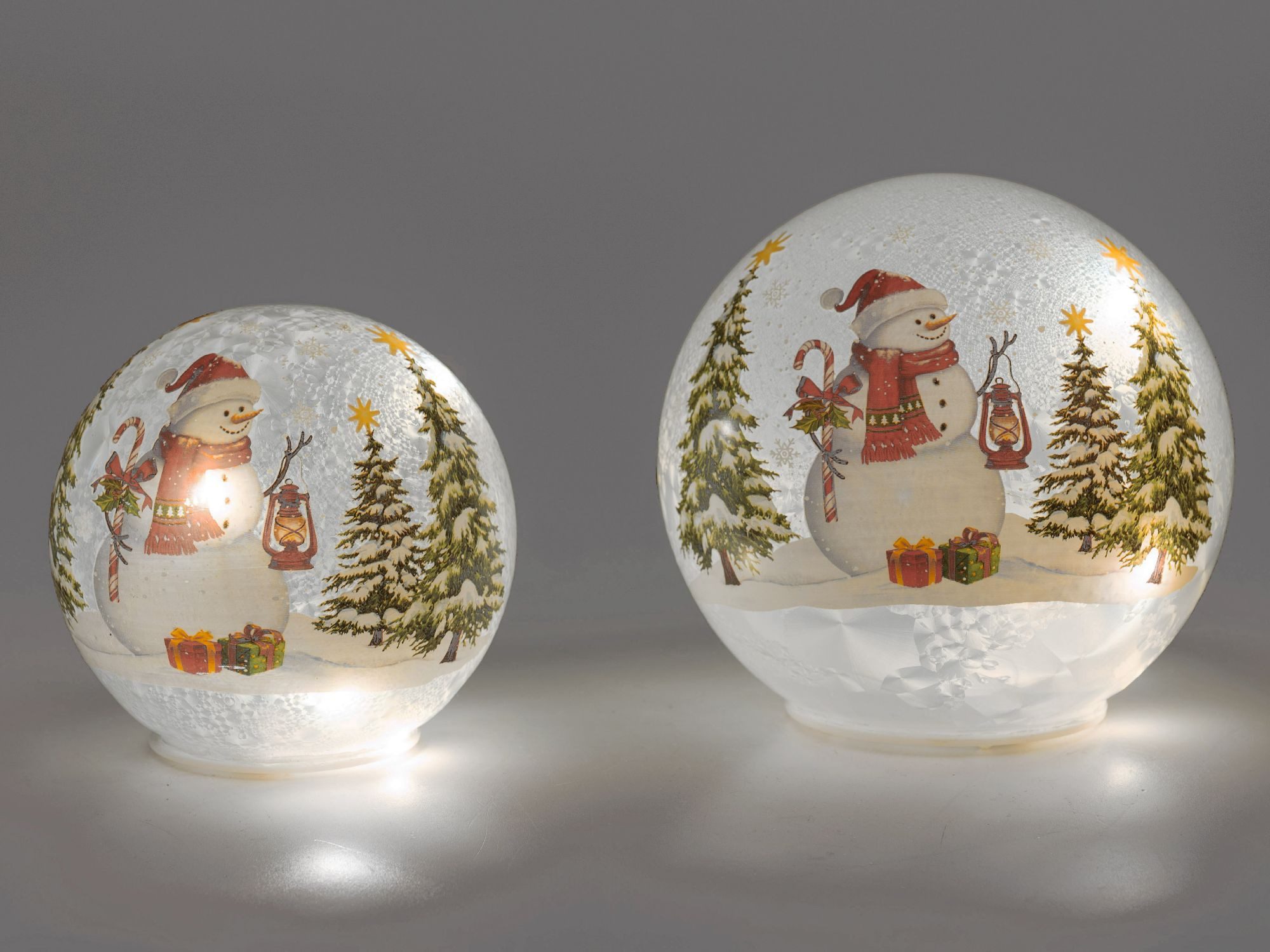 formano Kugelleuchte Schneemann, Mit Timerfunktion, Weiß, Motiv: Schneemann günstig online kaufen