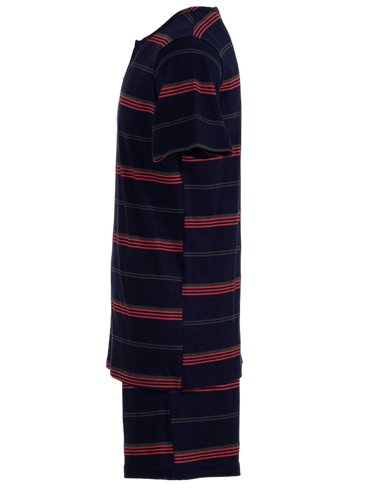 Pyjama Terre Streifen Henry - navy Set Schlafanzug Shorty
