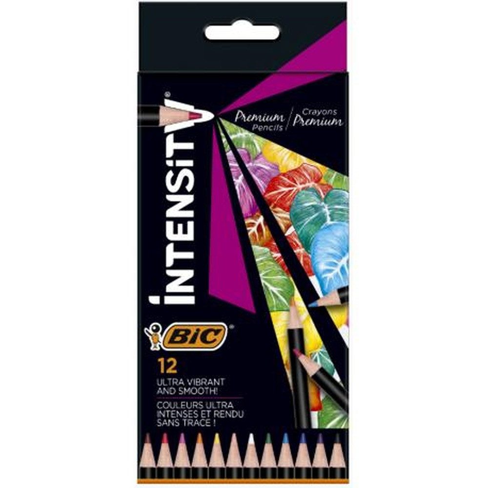 BIC Buntstift 12 BIC INTENSITY Premium Buntstifte farbsortiert