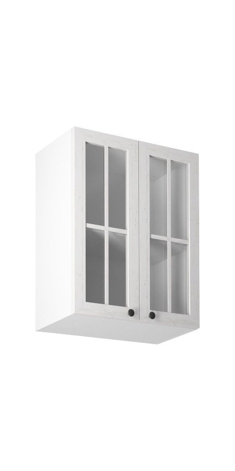 ROYAL24_MARKT Glashängeschrank - Moderne Glasregale für Ihre Wand (Glashängeschrank, 1-St., Provence G60S) Top Qualität - Modernes Design - Feinste Materialien.