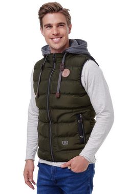 BLACKROCK Steppweste BR1701 Herren Outdoor-Weste - Slim-Fit - Abnehmbare Kapuze