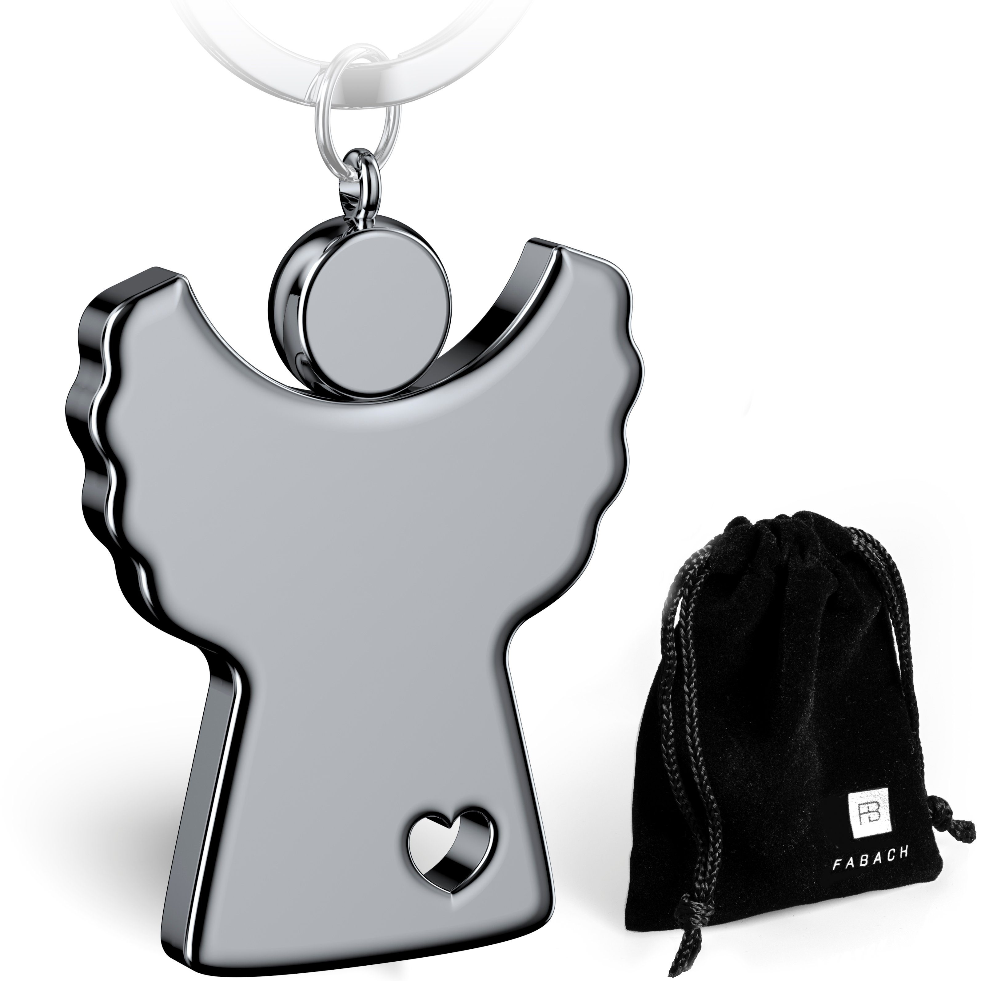 FABACH Schlüsselanhänger Schutzengel Romi mit Herz - Engel aus Metall - Glü günstig online kaufen