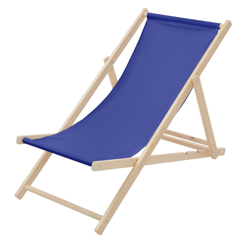ECD Germany Gartenliege Holz Liegestuhl Beachstuhl klappbarer Strandstuhl Strandliege Liege, 1 St., Sonnenliege mit 3-Fach verstellbarer Rückenlehne Relaxliege bis 120kg