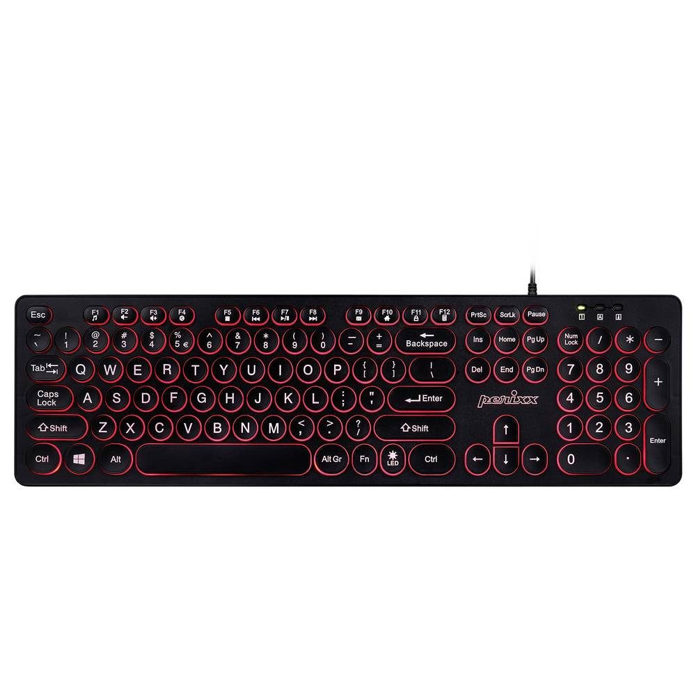 Perixx Tastatur 12011 Tastatur (Beleuchtet)