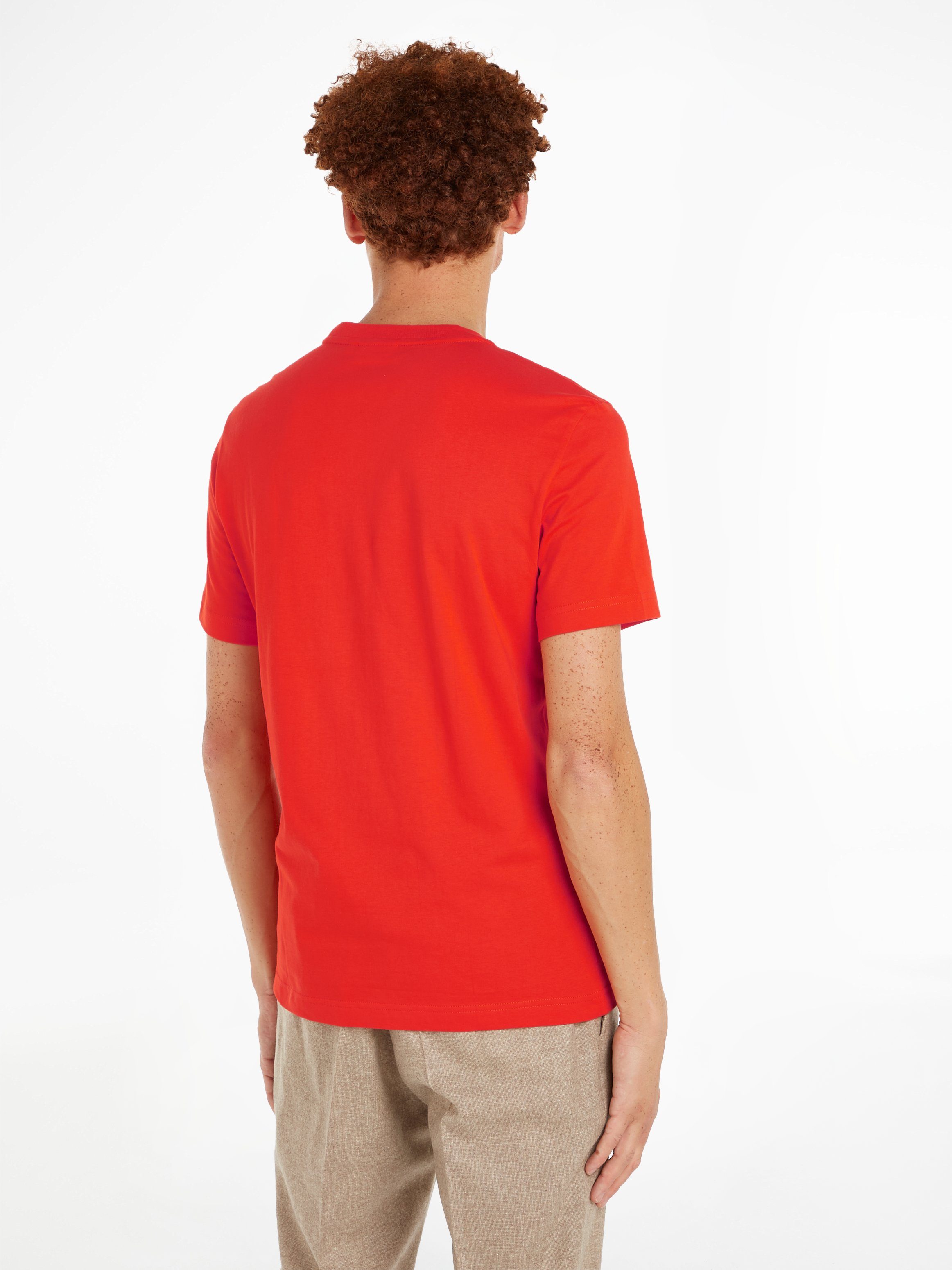 CONTRAST Klein mit T-SHIRT LOGO Calvin Spicy CK-Logodruck LINE Orange T-Shirt