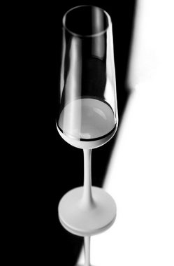 Casa Padrino Champagnerglas Luxus Champagnerglas 6er Set Weiß / Silber Ø 6,5 x H. 26,5 cm - Handgefertigte und handbemalte Champagnergläser - Hotel & Restaurant Accessoires - Luxus Qualität