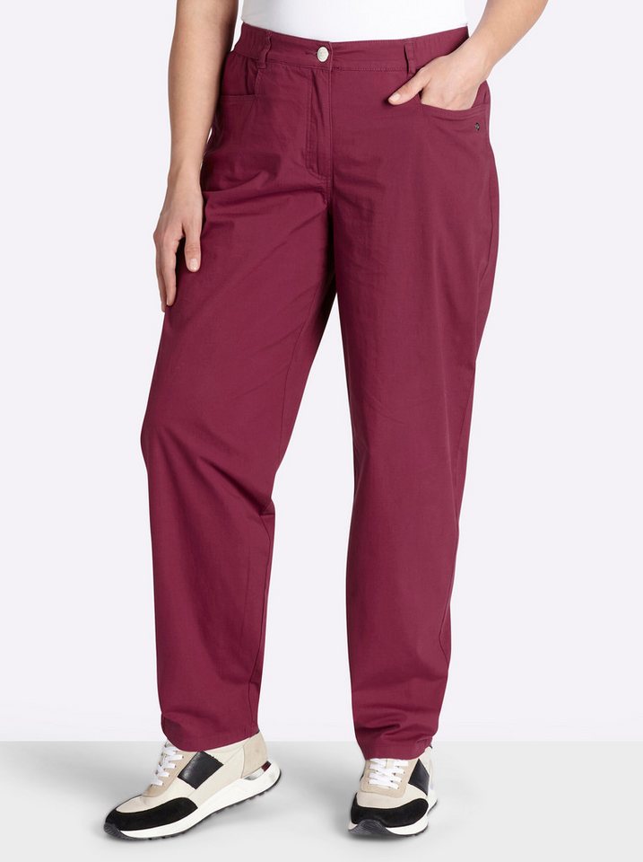 Sheego Jerseyhose Hose lang normal
