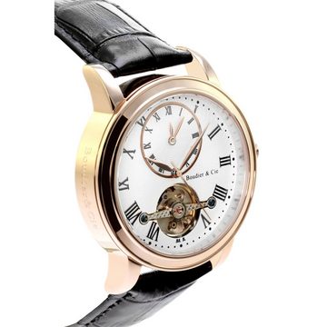 Boudier&Cie Automatikuhr Exklusive Herrenuhr aus Edelstahl - IPG hochwertig beschichtet Automatikwerk