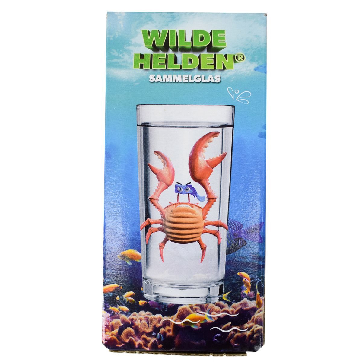 EXPO-Börse GmbH Tasse Kinderglas ca. 270 ml Wilde Helden Trinkglas Motiv wählbar Wasserglas, Glas, Sammelglas