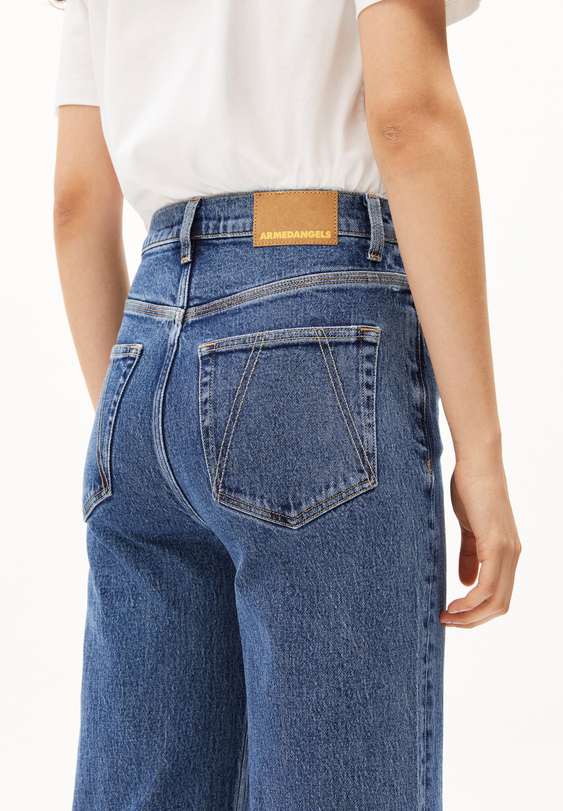 Armedangels Weite Jeans MURLIAA CROPPED (Comfort-Stretch, Skinny Fit) High waist