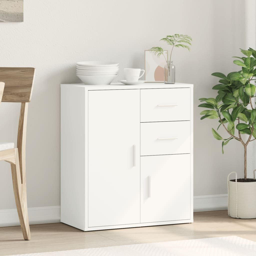 vidaXL Sideboard NA Kommode Sideboard Weiß 60x31x70 cm Spanplatte