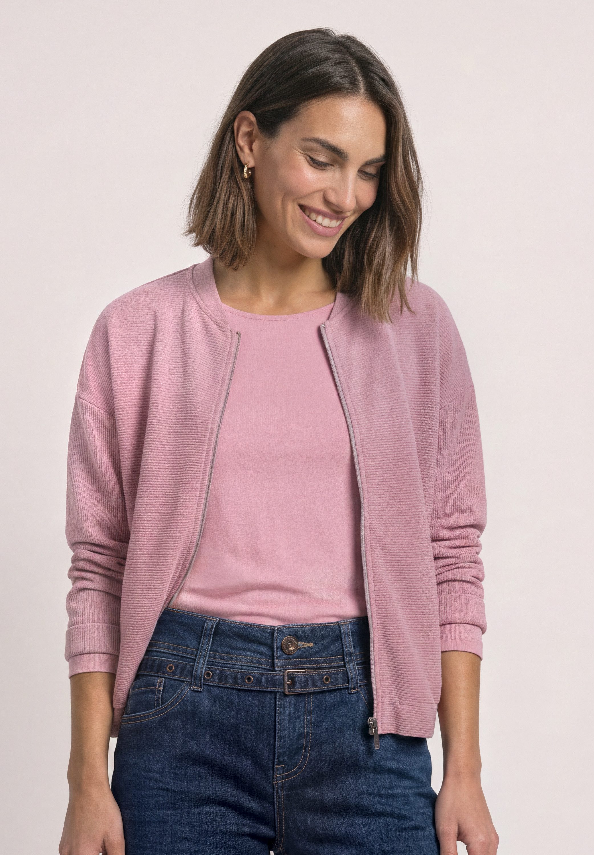 STREET ONE Cardigan in Cord-Optik
