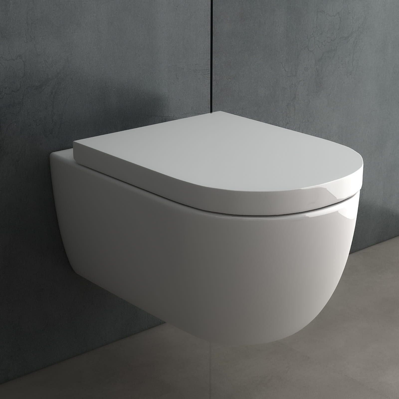Alpenberger Tiefspül-WC Hänge WC Spülrandlos mit günstig online kaufen
