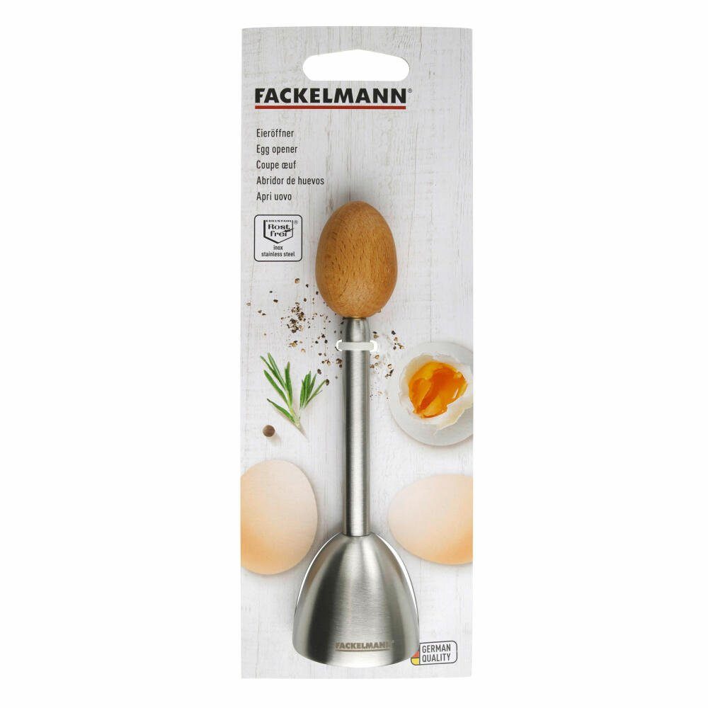 FACKELMANN Eierschneider Eco Eierköpfer Nature, (1-tlg)