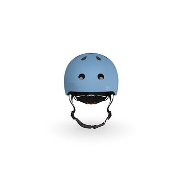 Scoot and Ride Fahrradhelm XXS Reflective Steel für Kinder, für Kinder 1-3 Jahre, Schutzhelm in Blau