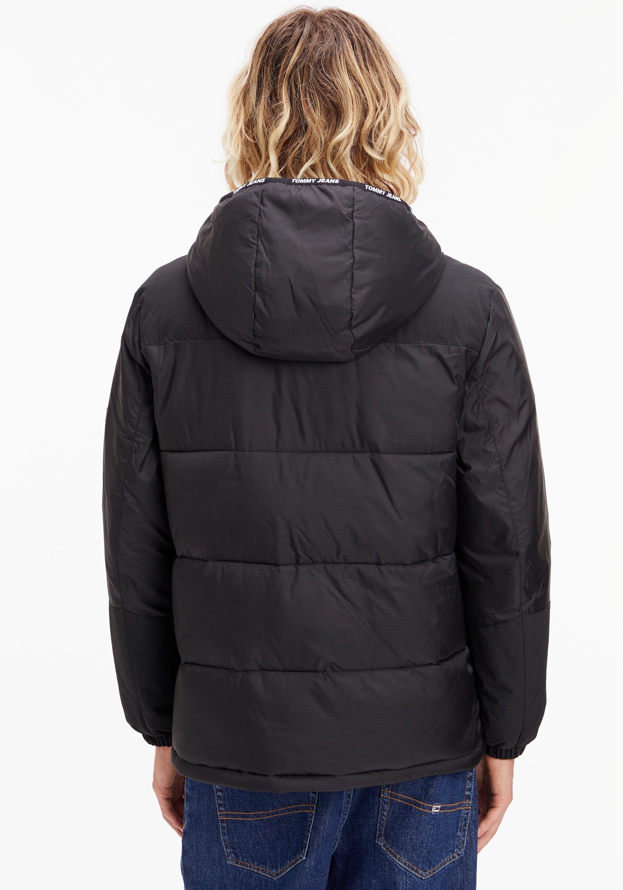 Tommy Jeans Steppjacke TJM TRANSITIONAL Black Reißverschluss PUFFER mit