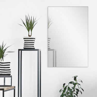 PHOTOLINI Spiegel ohne Rahmen, eleganter Wandspiegel im modernen Design