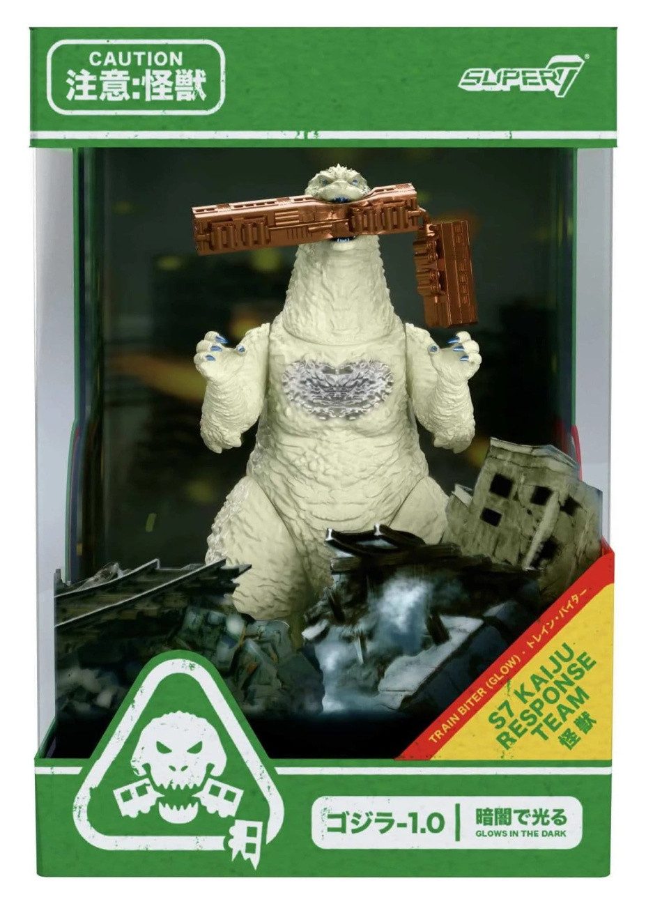 Super7 Actionfigur Godzilla Toho ReAction Actionfigur Minus One (Train Biter - Glow) 15 c